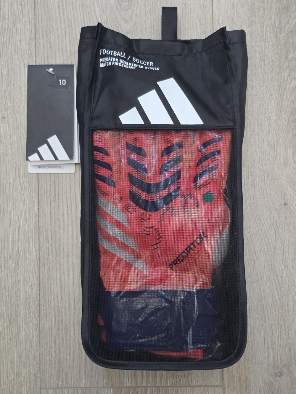 Adidas Predator Goalkeeper Soccer Gloves GL MTC Fingersave JN5352 Mens Sz 10 NWT